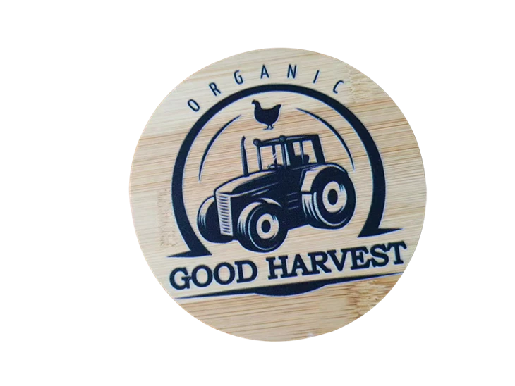 Square Bamboo Plates With UV Printing2